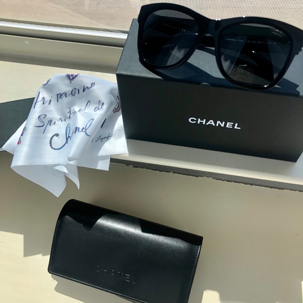 Chanel Black Frame Sunglasses